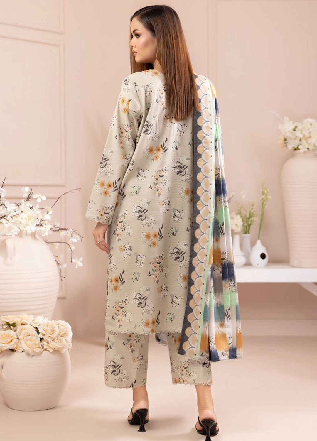 Salina By Regalia Textiles Printed Khaddar Suits Unstitched 3 Piece RGT23-S4 SSPK4-2 - Winter Collection