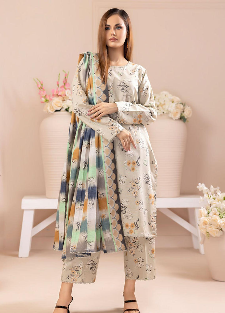 Salina By Regalia Textiles Printed Khaddar Suits Unstitched 3 Piece RGT23-S4 SSPK4-2 - Winter Collection