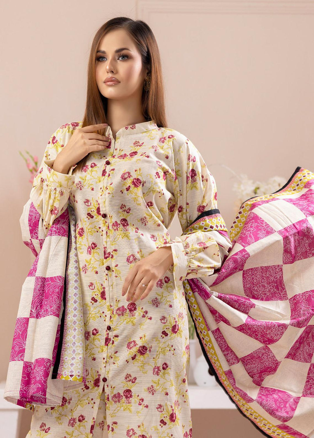 Salina By Regalia Textiles Printed Khaddar Suits Unstitched 3 Piece RGT23-S4 SSPK4-3 - Winter Collection