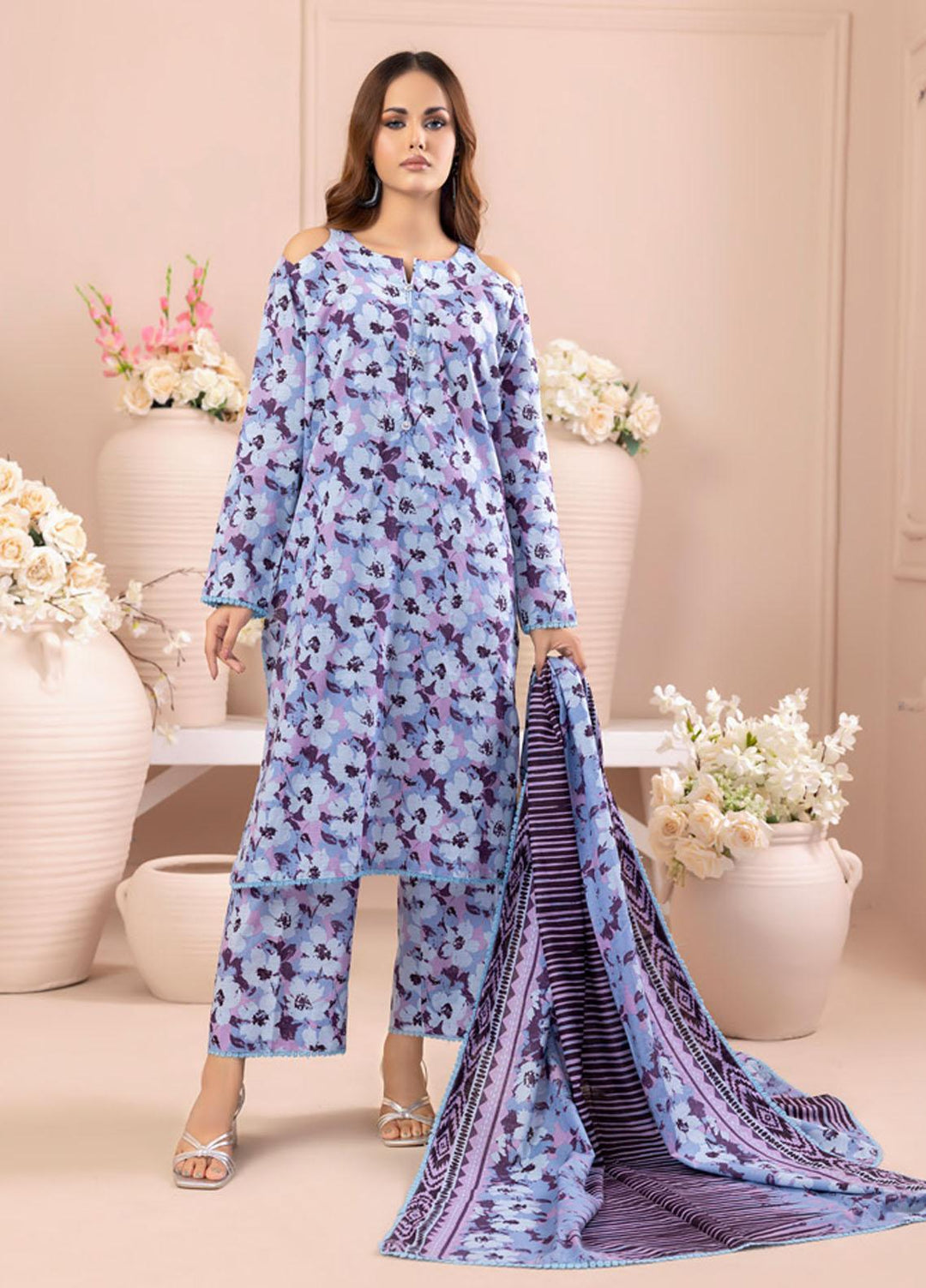 Salina By Regalia Textiles Printed Khaddar Suits Unstitched 3 Piece RGT23-S4 SSPK4-7 - Winter Collection