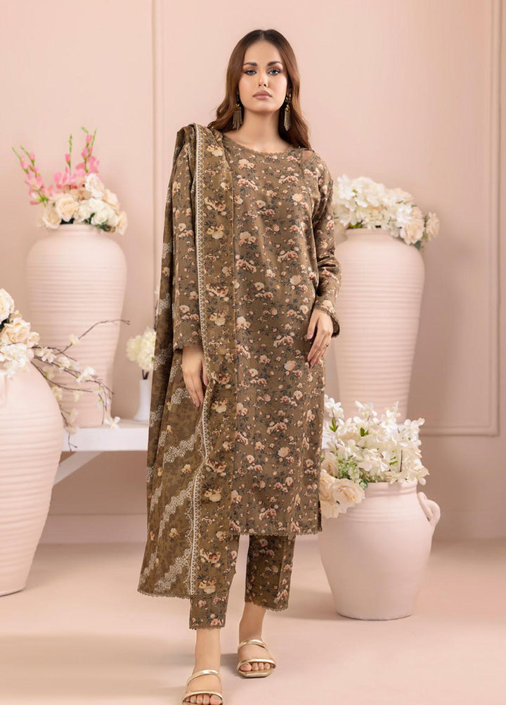 Salina By Regalia Textiles Printed Khaddar Suits Unstitched 3 Piece RGT23-S4 SSPK4-8 - Winter Collection