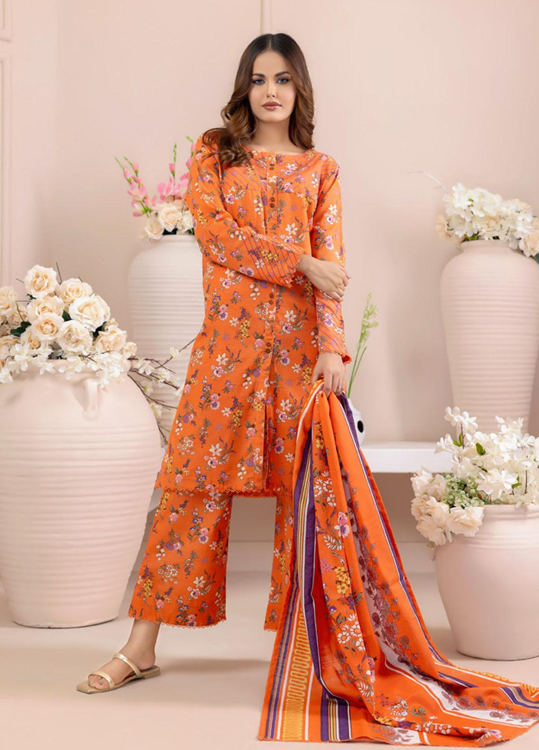 Salina By Regalia Textiles Printed Khaddar Suits Unstitched 3 Piece RGT23-S4 SSPK4-9 - Winter Collection