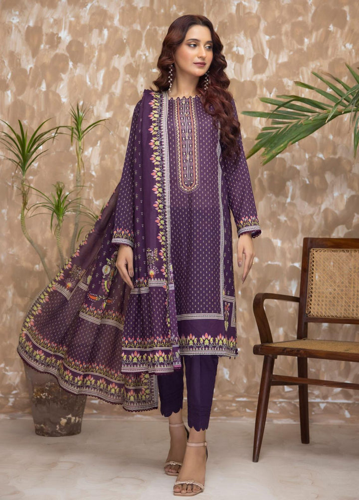 Salina By Regalia Textiles Printed Lawn Suits Unstitched 3 Piece RGT23S-V18 D-01 - Summer Collection