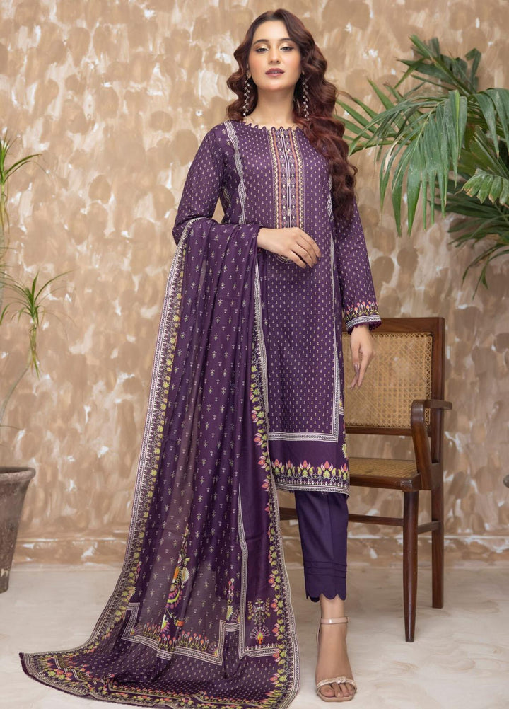 Salina By Regalia Textiles Printed Lawn Suits Unstitched 3 Piece RGT23S-V18 D-01 - Summer Collection