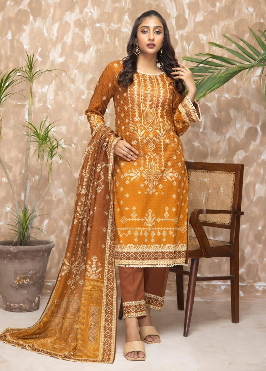 Salina By Regalia Textiles Printed Lawn Suits Unstitched 3 Piece RGT23S-V18 D-05 - Summer Collection