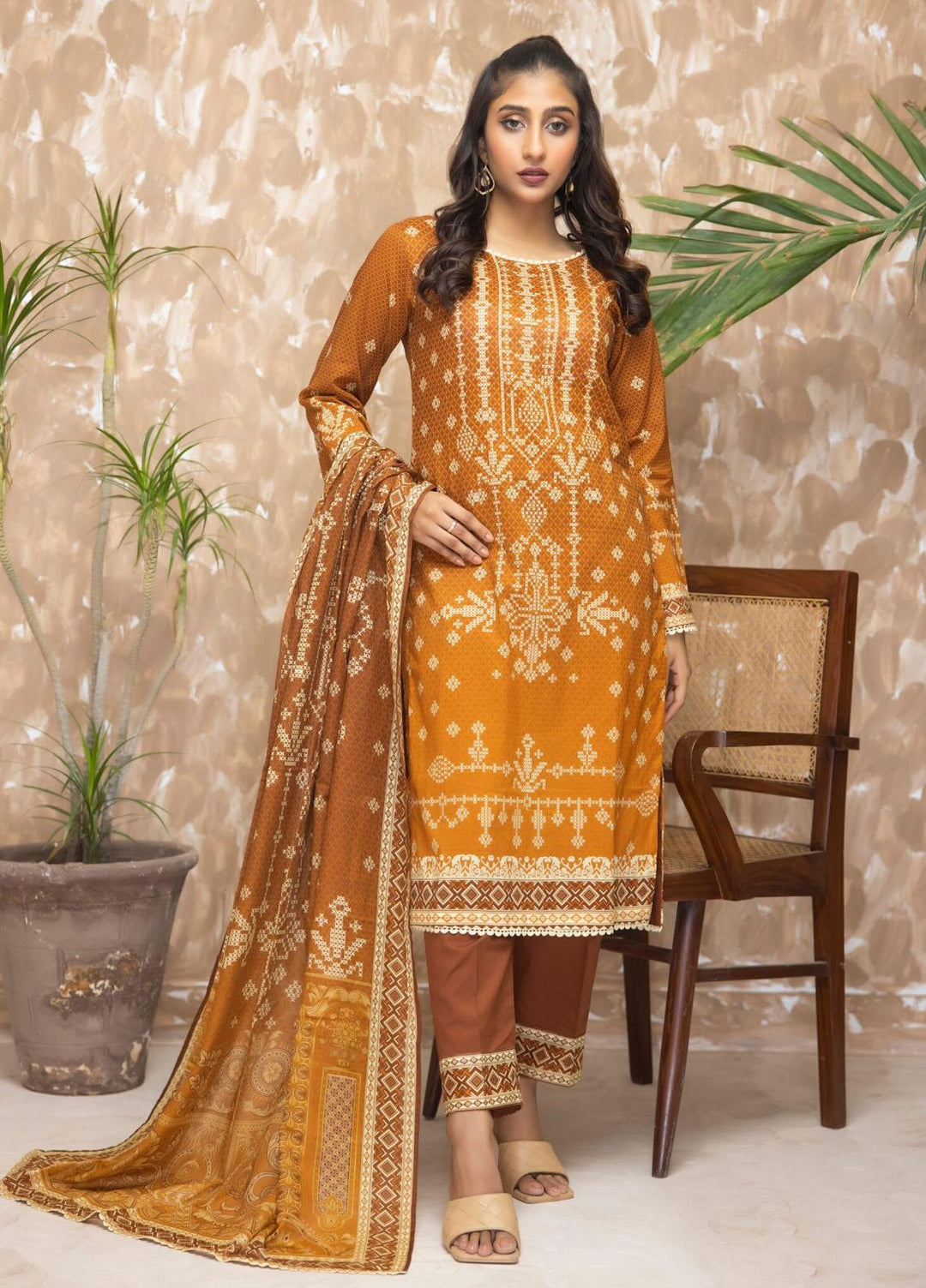 Salina By Regalia Textiles Printed Lawn Suits Unstitched 3 Piece RGT23S-V18 D-05 - Summer Collection