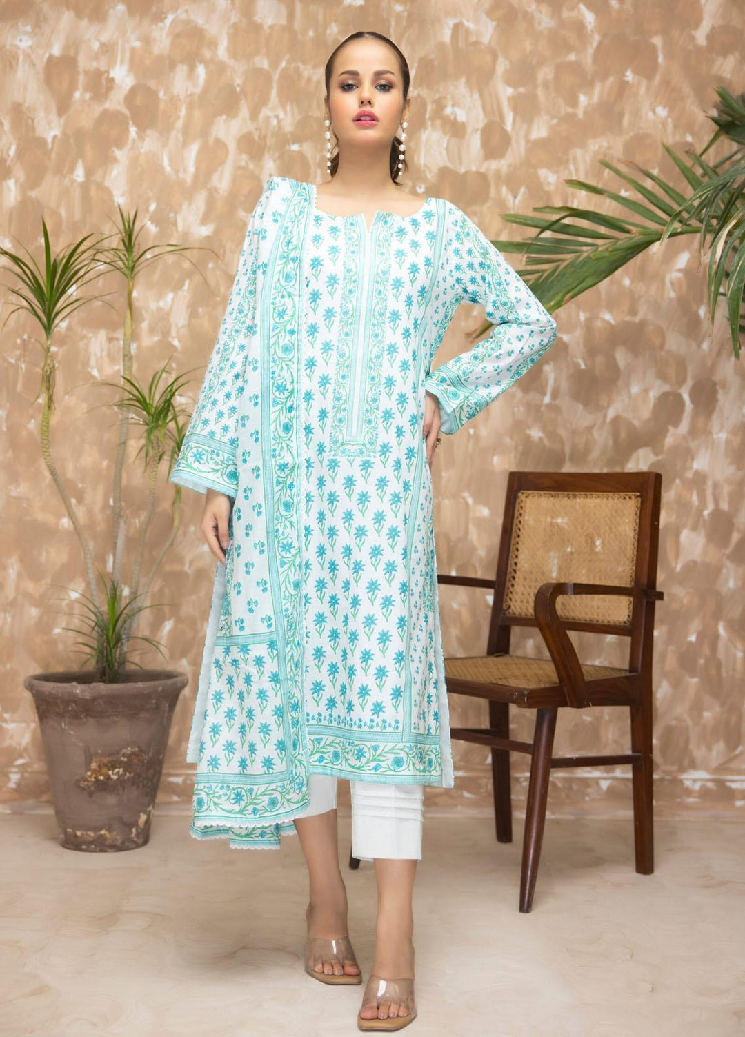 Salina By Regalia Textiles Printed Lawn Suits Unstitched 3 Piece RGT23S-V18 D-07 - Summer Collection