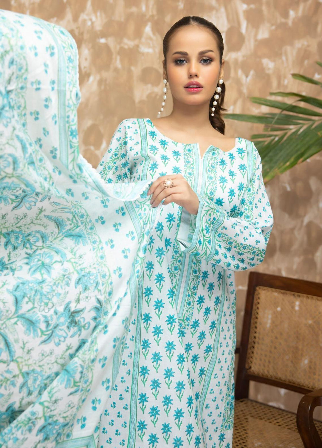 Salina By Regalia Textiles Printed Lawn Suits Unstitched 3 Piece RGT23S-V18 D-07 - Summer Collection