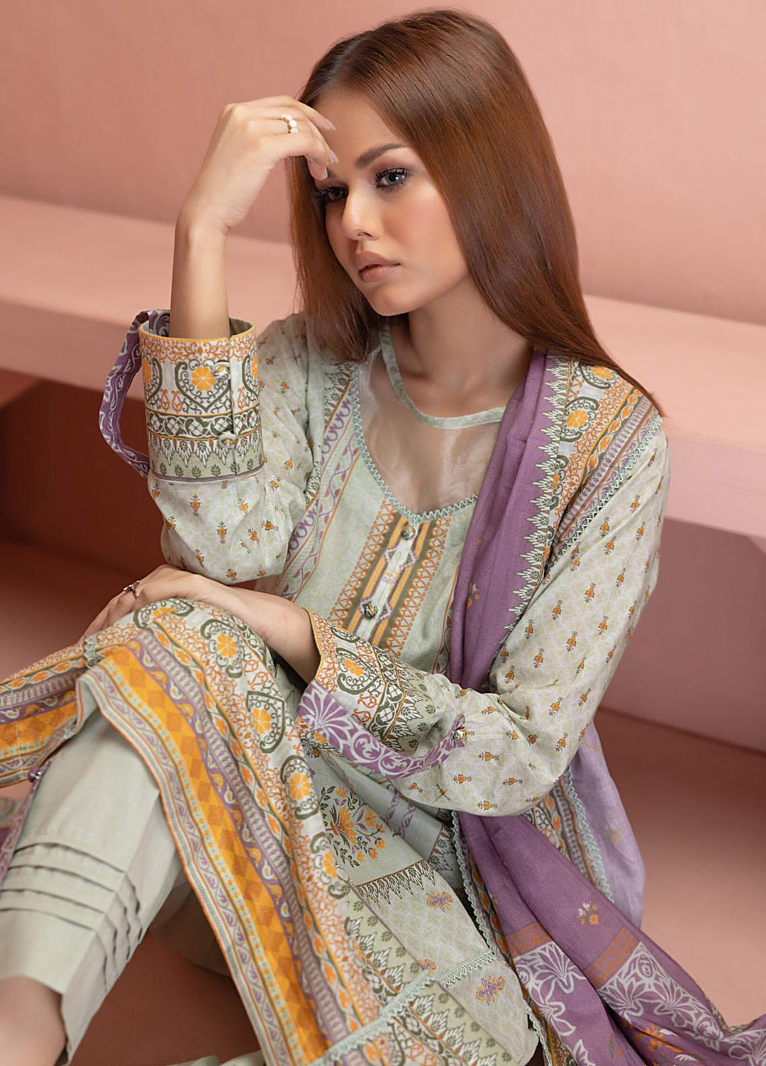 Salina By Regalia Textiles Printed Lawn Suits Unstitched 3 Piece RGT23S-V18 D-11 - Summer Collection