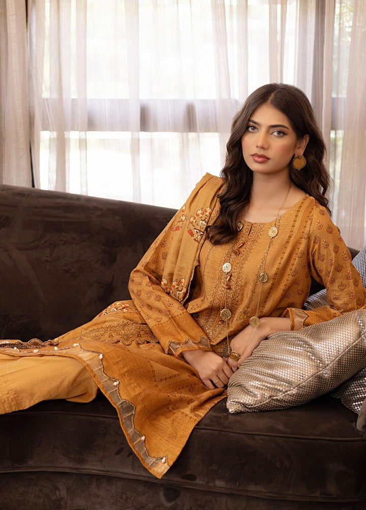 Salina By Regalia Textiles Embroidered Khaddar Suits Unstitched 3 Piece RGT23-SCW SPCWD-1 - Winter Collection