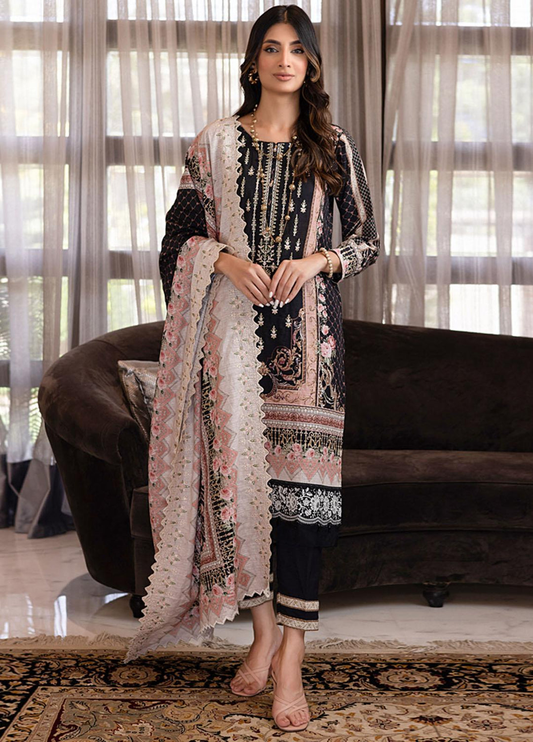 Salina By Regalia Textiles Embroidered Khaddar Suits Unstitched 3 Piece RGT23-SCW SPCWD-2 - Winter Collection