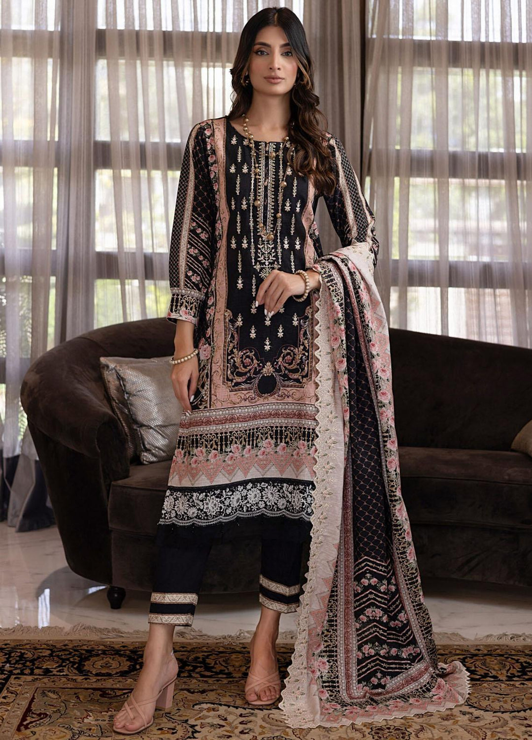 Salina By Regalia Textiles Embroidered Khaddar Suits Unstitched 3 Piece RGT23-SCW SPCWD-2 - Winter Collection