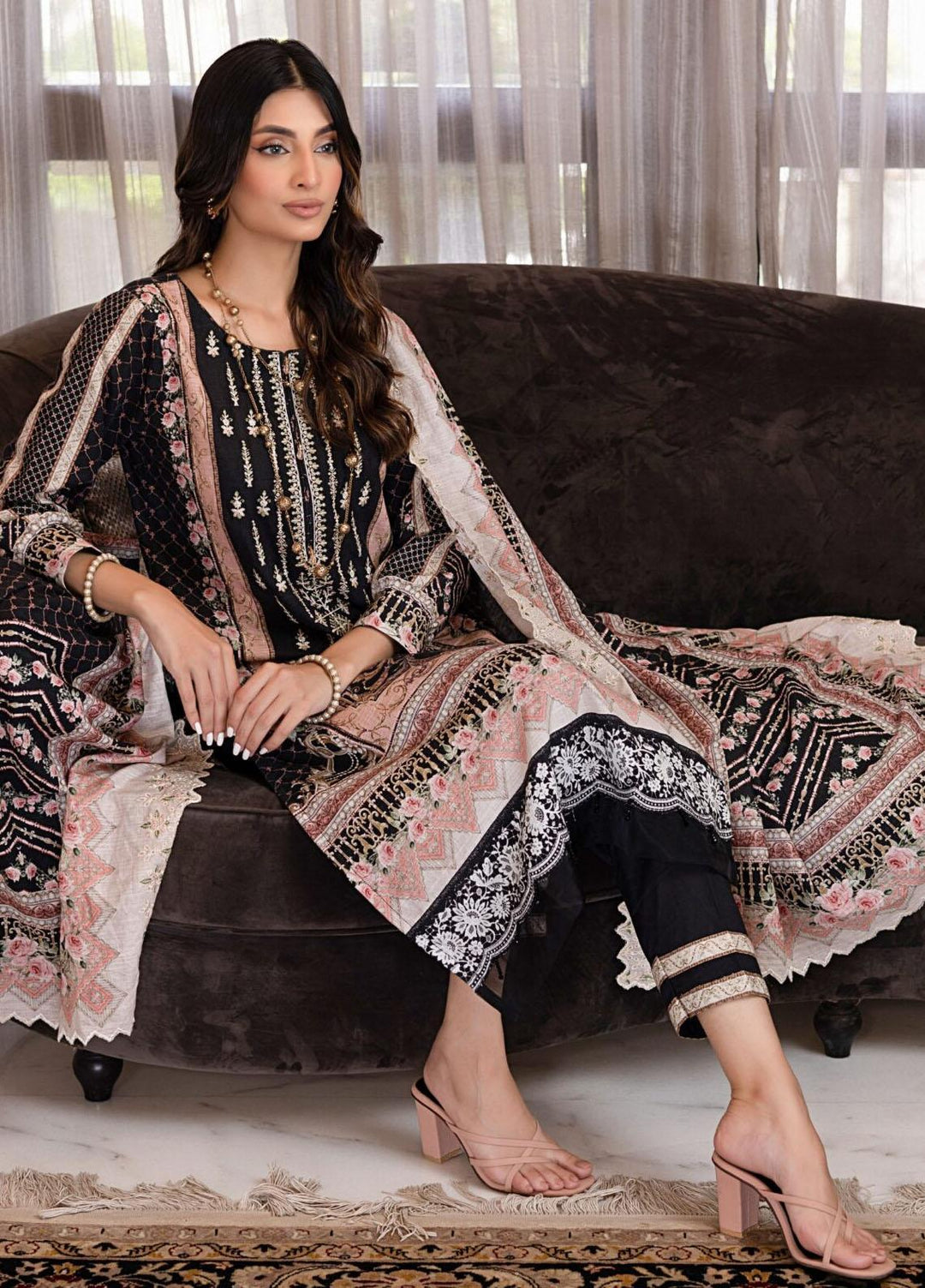 Salina By Regalia Textiles Embroidered Khaddar Suits Unstitched 3 Piece RGT23-SCW SPCWD-2 - Winter Collection