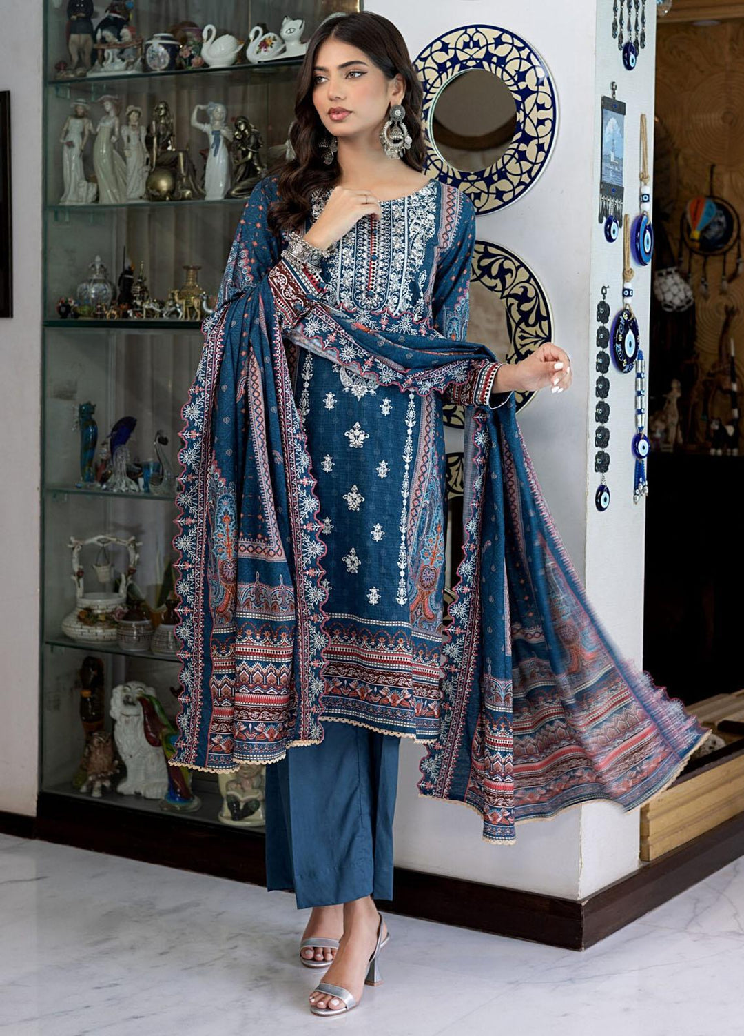 Salina By Regalia Textiles Embroidered Khaddar Suits Unstitched 3 Piece RGT23-SCW SPCWD-3 - Winter Collection