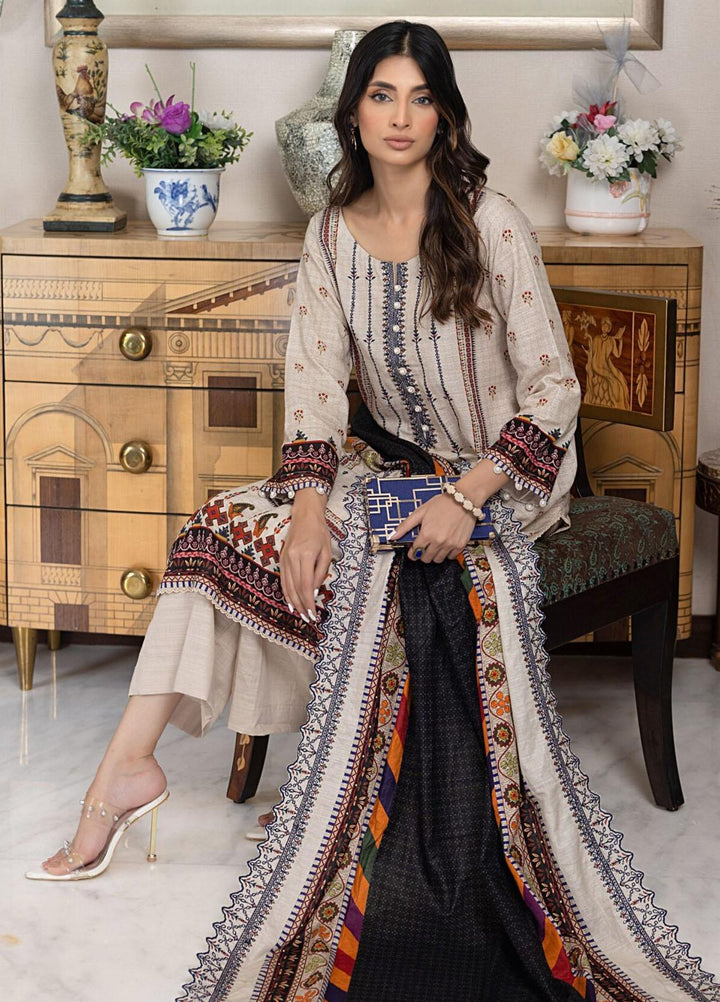 Salina By Regalia Textiles Embroidered Khaddar Suits Unstitched 3 Piece RGT23-SCW SPCWD-4 - Winter Collection