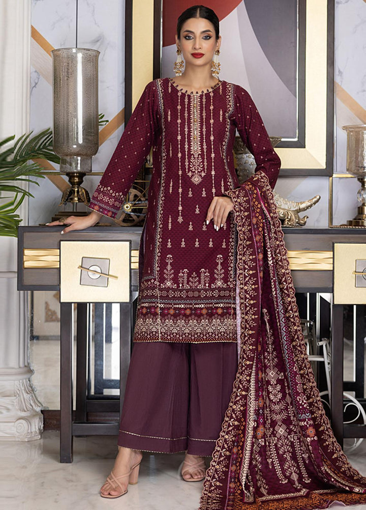 Salina By Regalia Textiles Embroidered Khaddar Suits Unstitched 3 Piece RGT23-SCW SPCWD-5 - Winter Collection