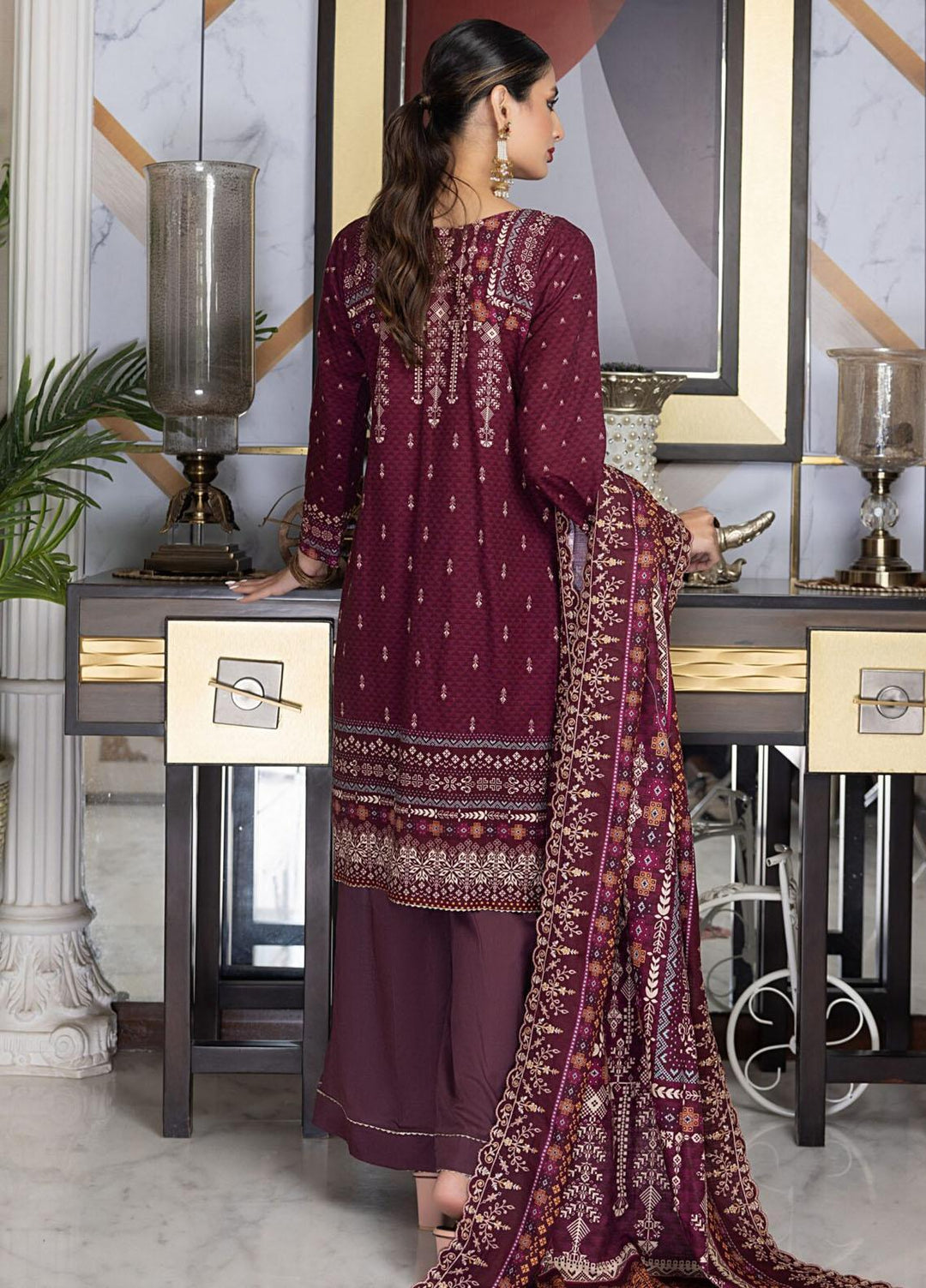 Salina By Regalia Textiles Embroidered Khaddar Suits Unstitched 3 Piece RGT23-SCW SPCWD-5 - Winter Collection