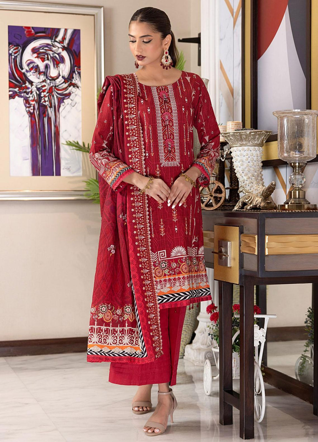 Salina By Regalia Textiles Embroidered Khaddar Suits Unstitched 3 Piece RGT23-SCW SPCWD-6 - Winter Collection
