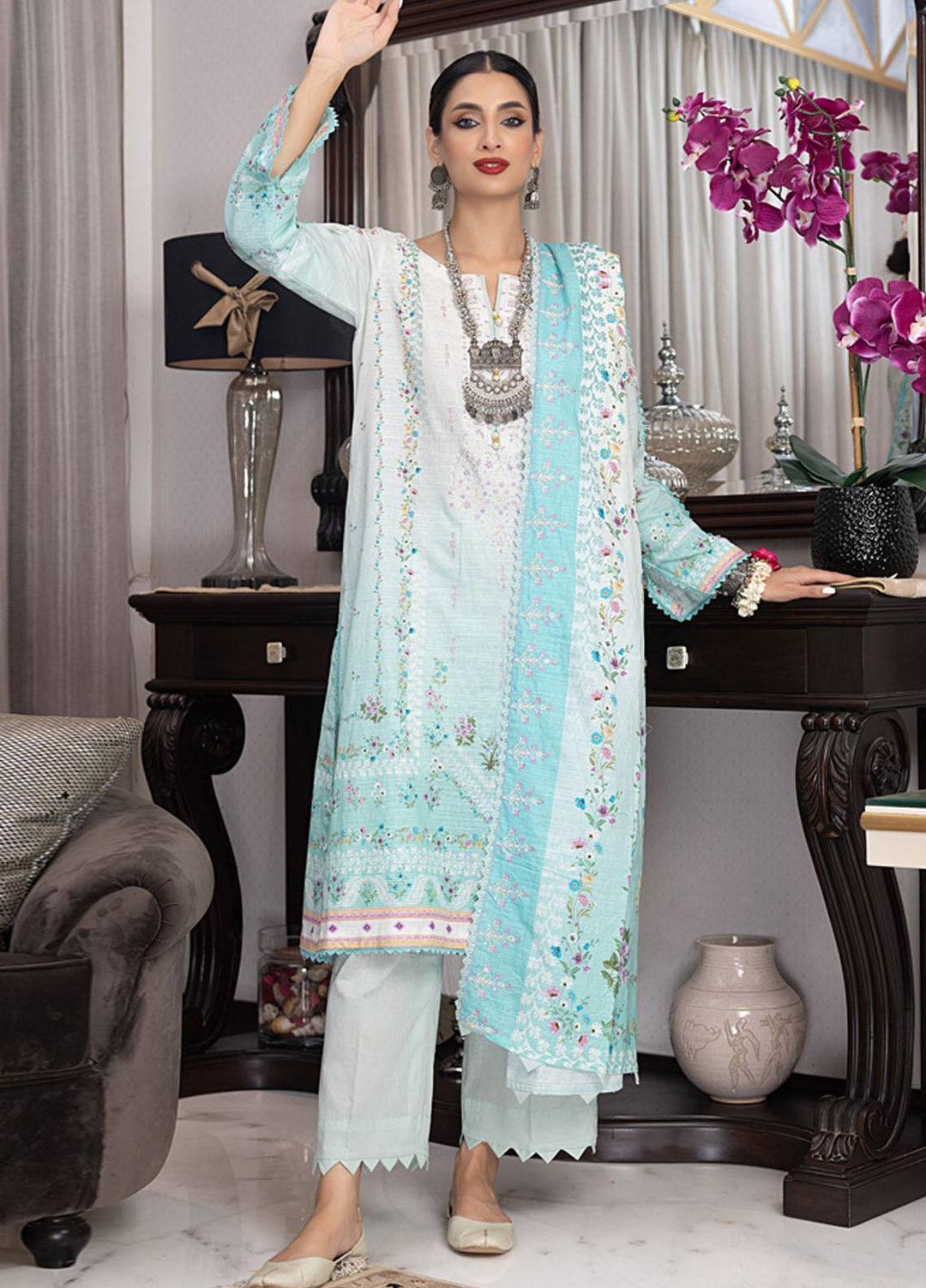 Salina By Regalia Textiles Embroidered Khaddar Suits Unstitched 3 Piece RGT23-SCW SPCWD-9 - Winter Collection