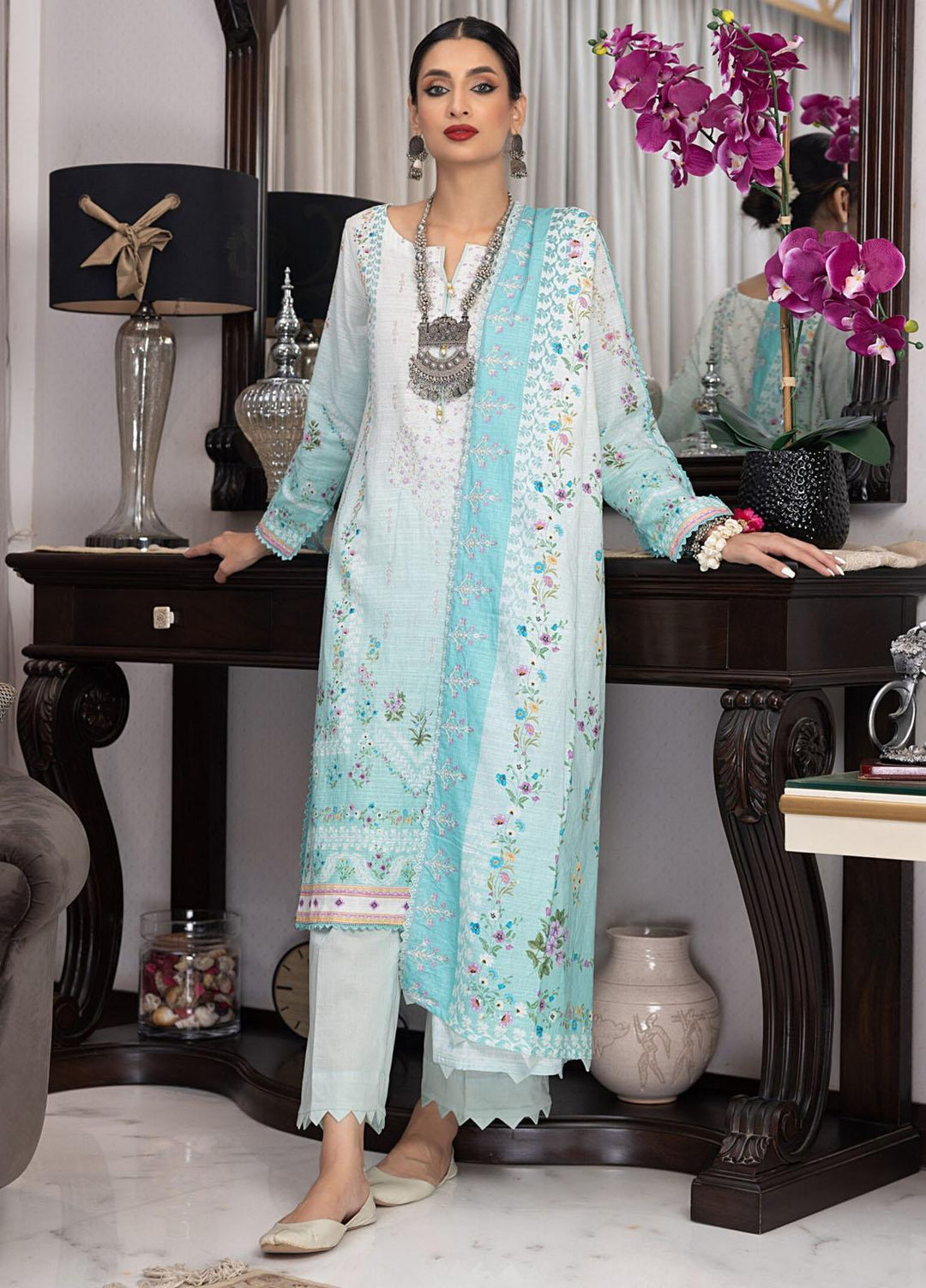 Salina By Regalia Textiles Embroidered Khaddar Suits Unstitched 3 Piece RGT23-SCW SPCWD-9 - Winter Collection
