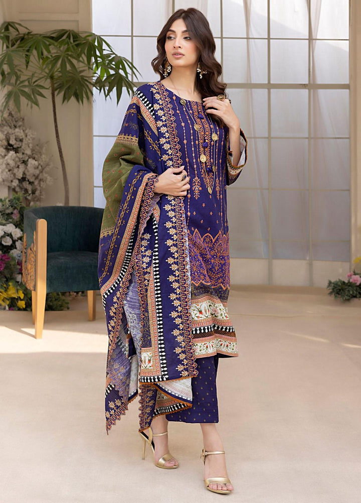 Salina By Regalia Textiles Embroidered Khaddar Suits Unstitched 3 Piece RGT23-SCW-2 SPCWD2-2 - Winter Collection
