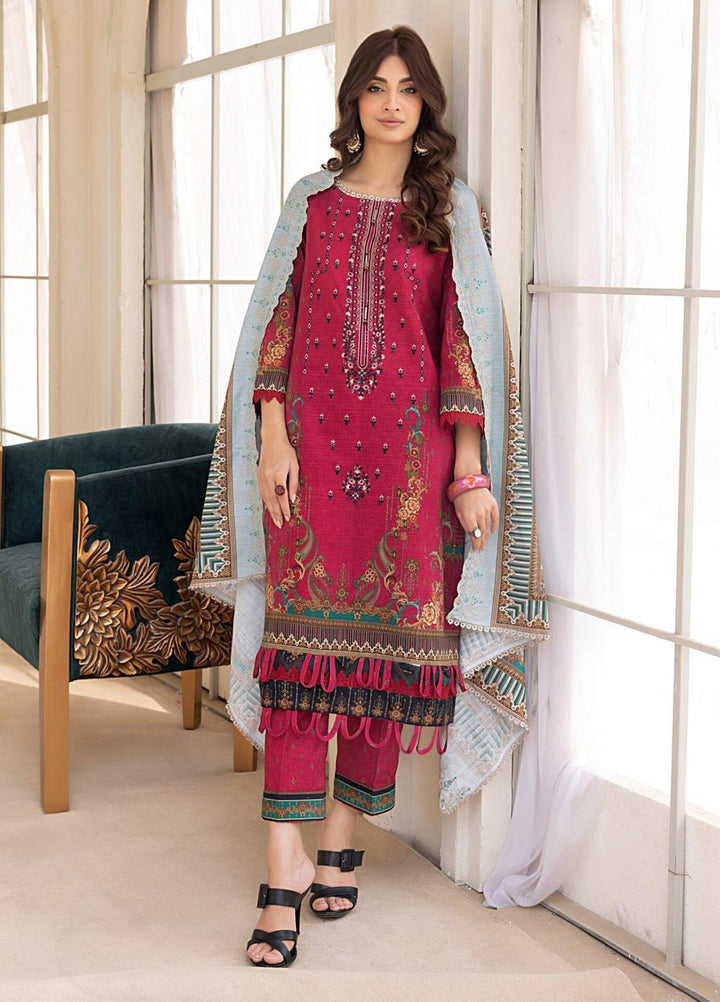 Salina By Regalia Textiles Embroidered Khaddar Suits Unstitched 3 Piece RGT23-SCW-2 SPCWD2-3 - Winter Collection