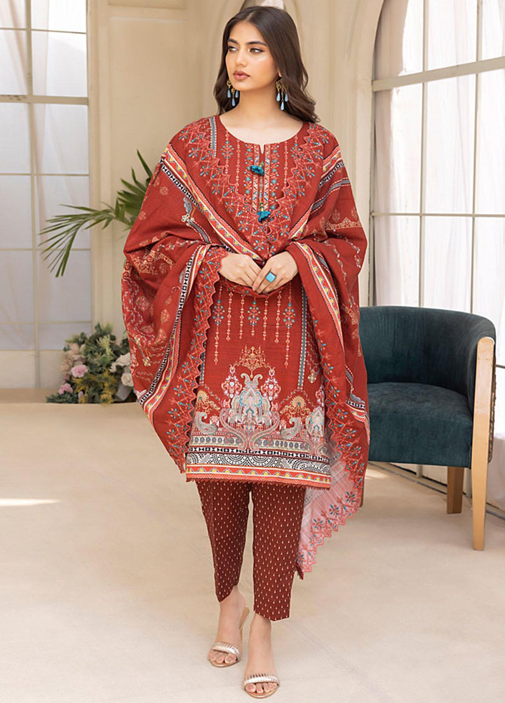 Salina By Regalia Textiles Embroidered Khaddar Suits Unstitched 3 Piece RGT23-SCW-2 SPCWD2-4 - Winter Collection