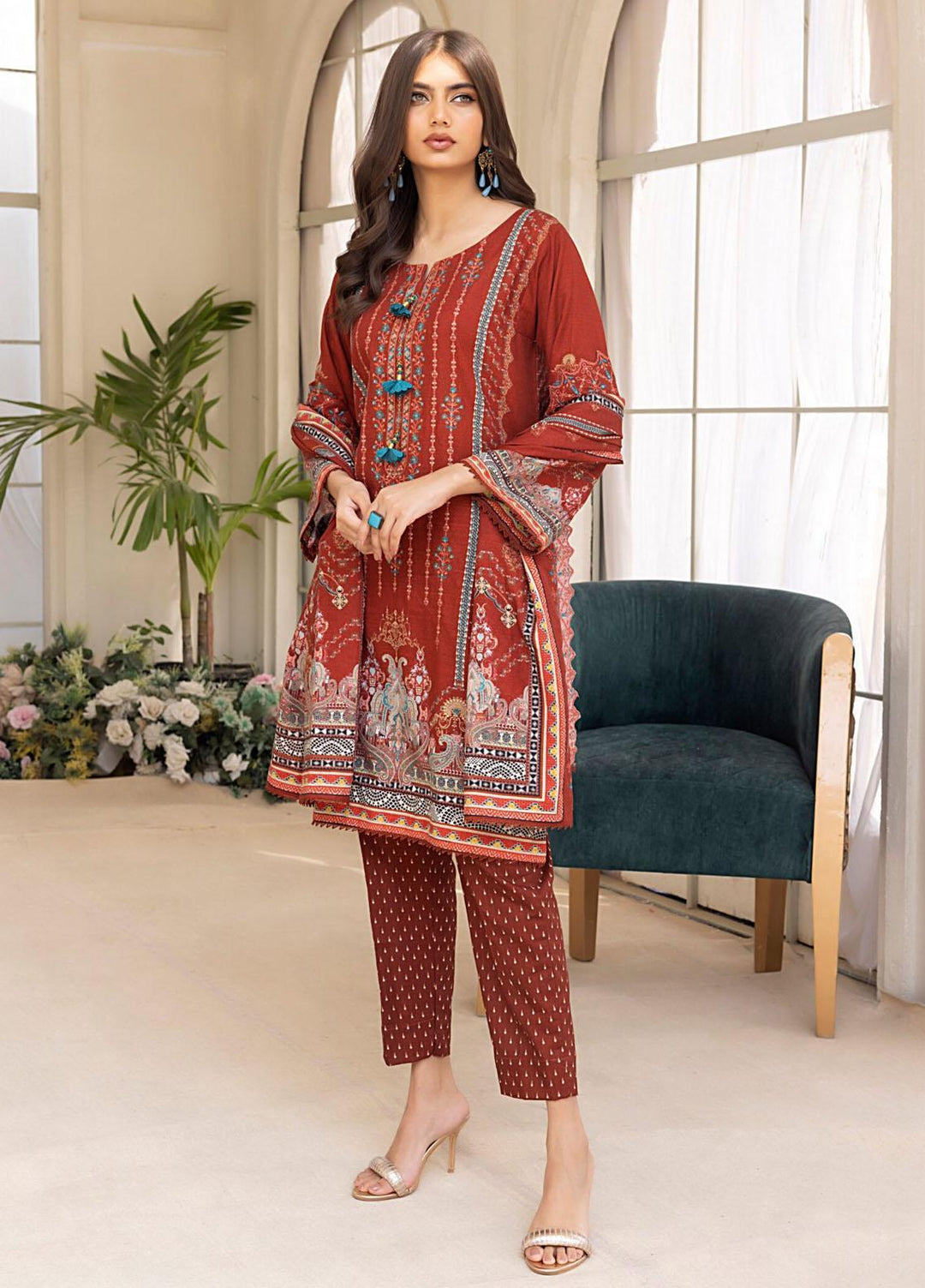 Salina By Regalia Textiles Embroidered Khaddar Suits Unstitched 3 Piece RGT23-SCW-2 SPCWD2-4 - Winter Collection