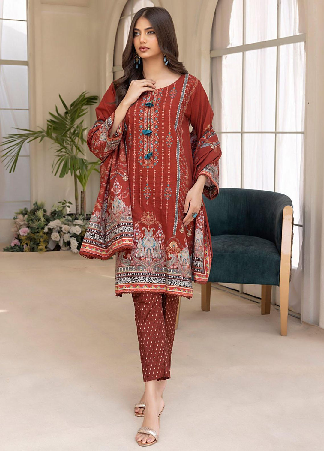 Salina By Regalia Textiles Embroidered Khaddar Suits Unstitched 3 Piece RGT23-SCW-2 SPCWD2-4 - Winter Collection