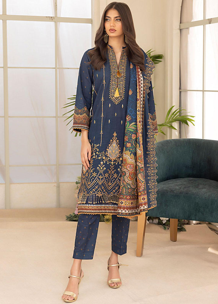 Salina By Regalia Textiles Embroidered Khaddar Suits Unstitched 3 Piece RGT23-SCW-2 SPCWD2-6 - Winter Collection