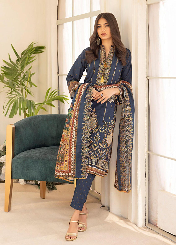 Salina By Regalia Textiles Embroidered Khaddar Suits Unstitched 3 Piece RGT23-SCW-2 SPCWD2-6 - Winter Collection