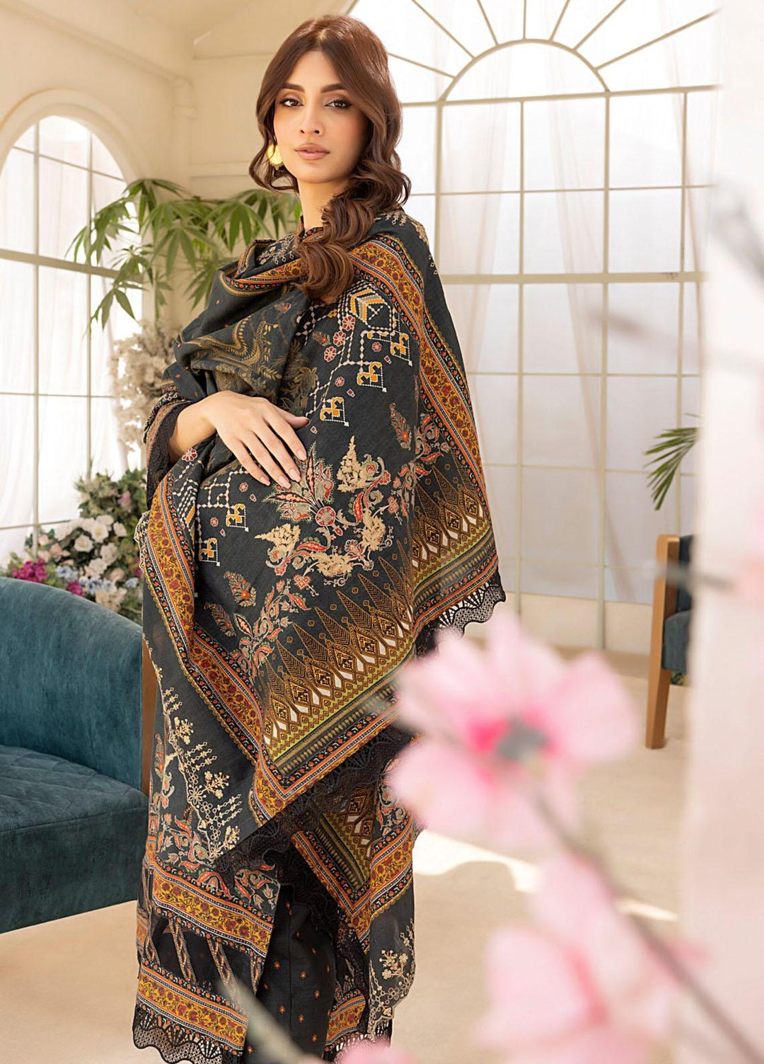 Salina By Regalia Textiles Embroidered Khaddar Suits Unstitched 3 Piece RGT23-SCW-2 SPCWD2-7 - Winter Collection
