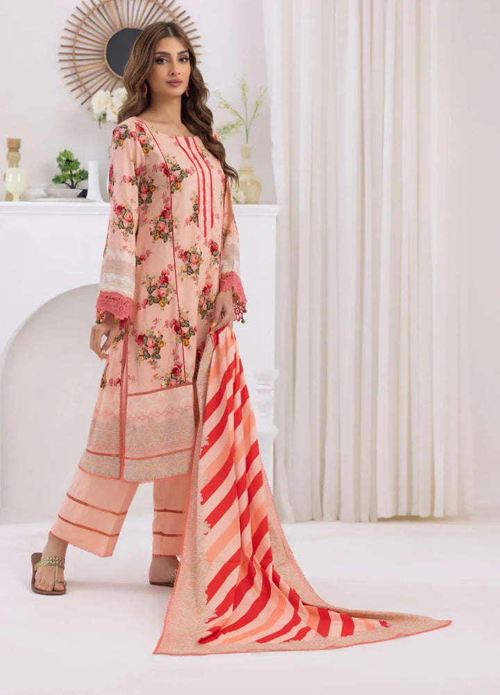Salina by Regalia Textiles Printed Jacquard Linen Suits Unstitched 3 Piece D-03 - Winter Collection
