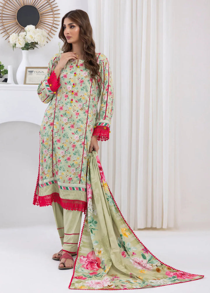 Salina by Regalia Textiles Printed Jacquard Linen Suits Unstitched 3 Piece D-04 - Winter Collection