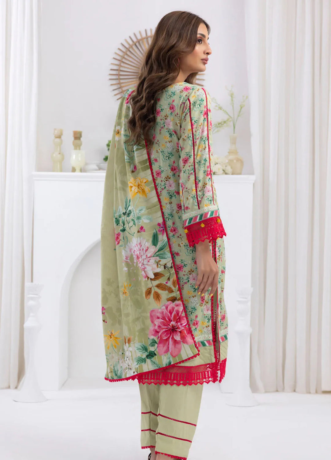 Salina by Regalia Textiles Printed Jacquard Linen Suits Unstitched 3 Piece D-04 - Winter Collection