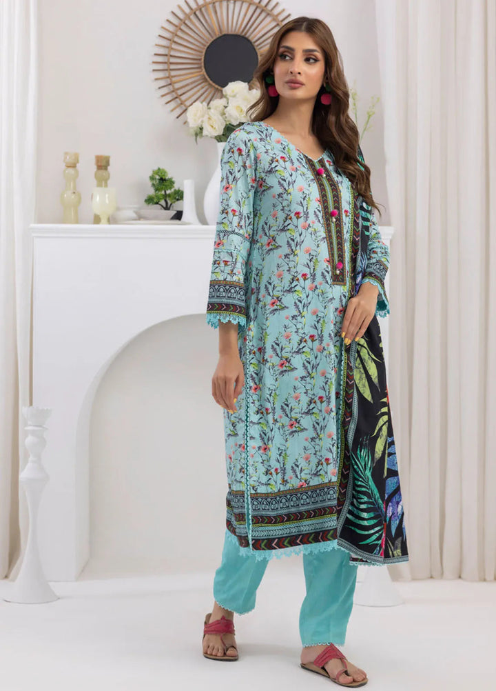 Salina by Regalia Textiles Printed Jacquard Linen Suits Unstitched 3 Piece D-05 - Winter Collection