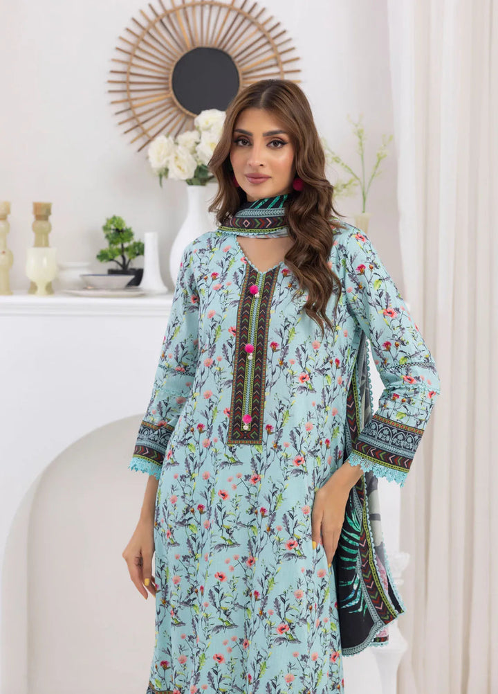 Salina by Regalia Textiles Printed Jacquard Linen Suits Unstitched 3 Piece D-05 - Winter Collection