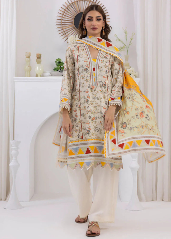 Salina by Regalia Textiles Printed Jacquard Linen Suits Unstitched 3 Piece D-10 - Winter Collection