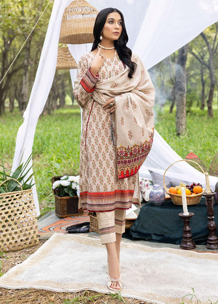 Salina by Regalia Textiles Printed Khaddar Suits Unstitched 3 Piece RGT22K D-02 - Winter Collection