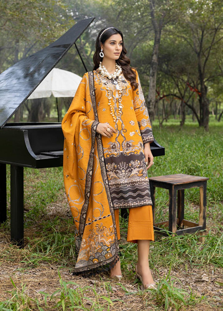 Salina by Regalia Textiles Printed Khaddar Suits Unstitched 3 Piece RGT22K D-07 - Winter Collection