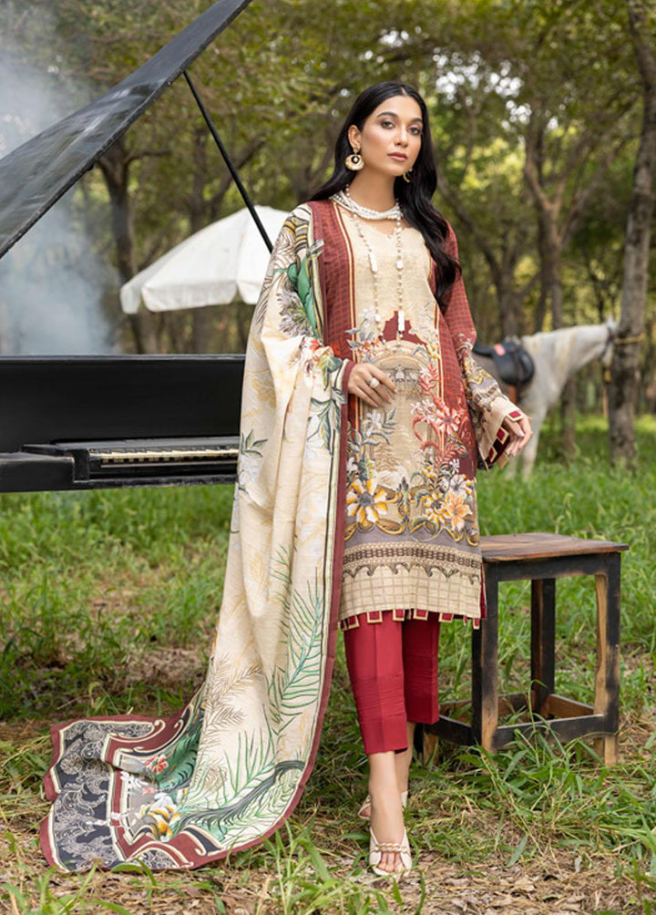 Salina by Regalia Textiles Printed Khaddar Suits Unstitched 3 Piece RGT22K D-08 - Winter Collection