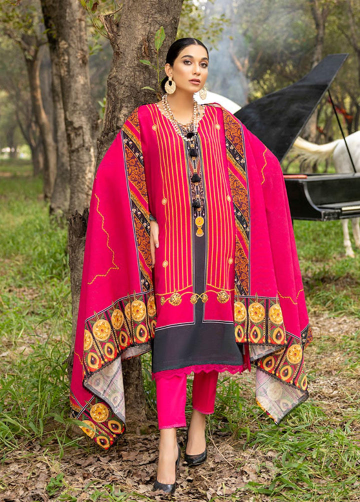 Salina by Regalia Textiles Printed Khaddar Suits Unstitched 3 Piece RGT22K D-14 - Winter Collection
