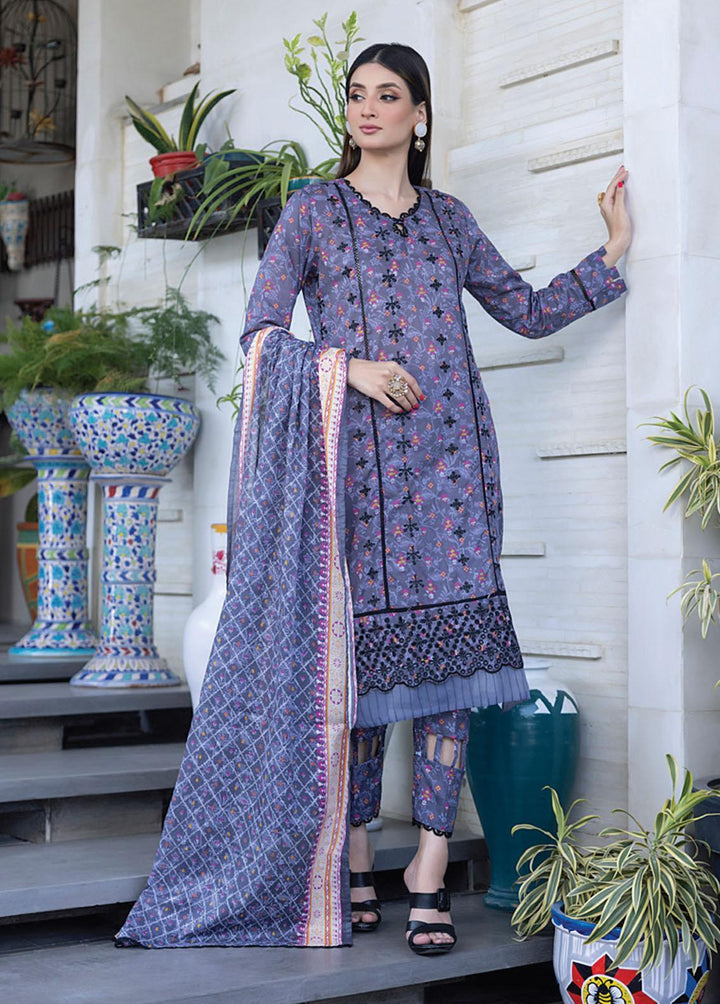 Salina By Regalia Textiles Embroidered Chikankari Lawn Suits Unstitched 3 Piece RGT23-SL2 D-01 - Summer Collection