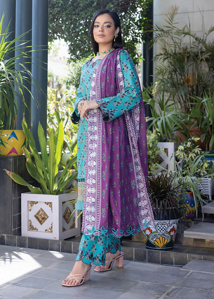 Salina By Regalia Textiles Embroidered Chikankari Lawn Suits Unstitched 3 Piece RGT23-SL2 D-02 - Summer Collection