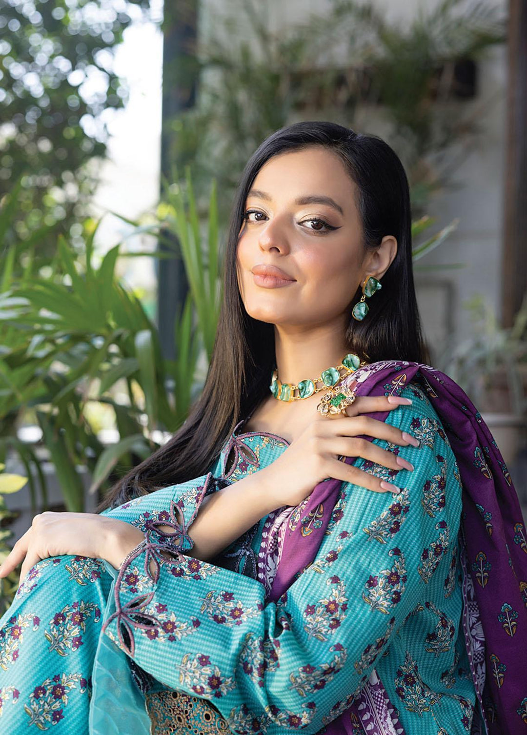 Salina By Regalia Textiles Embroidered Chikankari Lawn Suits Unstitched 3 Piece RGT23-SL2 D-02 - Summer Collection