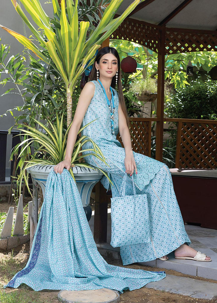 Salina By Regalia Textiles Embroidered Chikankari Lawn Suits Unstitched 3 Piece RGT23-SL2 D-03 - Summer Collection
