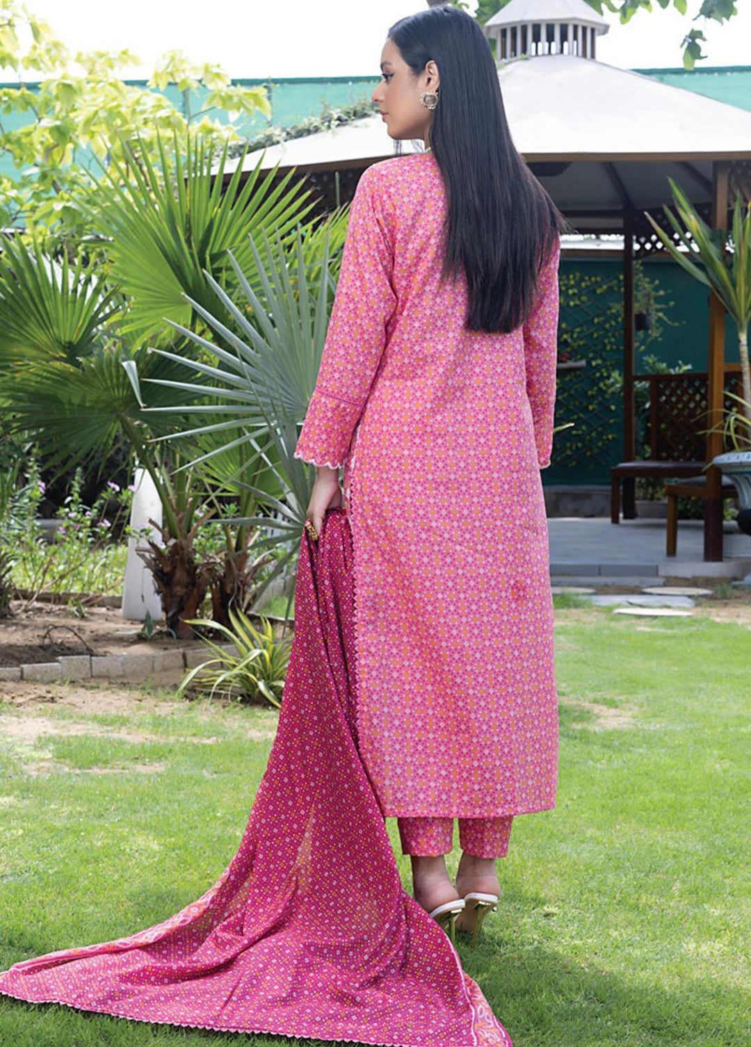 Salina By Regalia Textiles Embroidered Chikankari Lawn Suits Unstitched 3 Piece RGT23-SL2 D-04 - Summer Collection