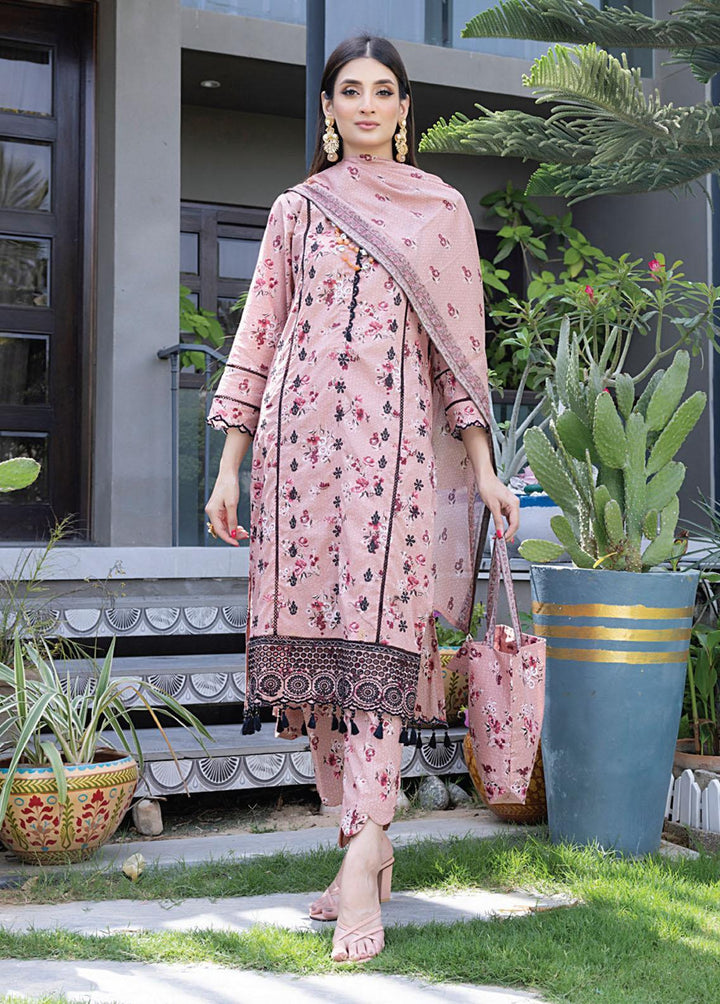 Salina By Regalia Textiles Embroidered Chikankari Lawn Suits Unstitched 3 Piece RGT23-SL2 D-05 - Summer Collection