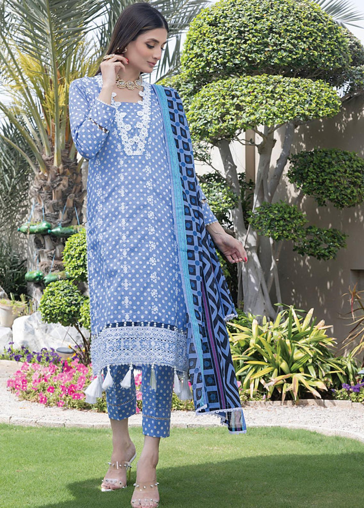 Salina By Regalia Textiles Embroidered Chikankari Lawn Suits Unstitched 3 Piece RGT23-SL2 D-08 - Summer Collection