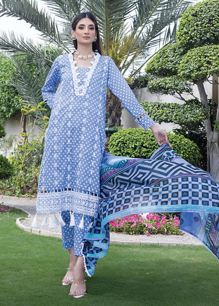Salina By Regalia Textiles Embroidered Chikankari Lawn Suits Unstitched 3 Piece RGT23-SL2 D-08 - Summer Collection